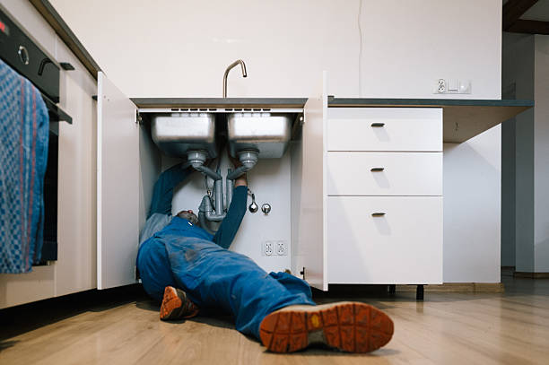 Professional Drain Cleaning technician working in Tranquility, NJ